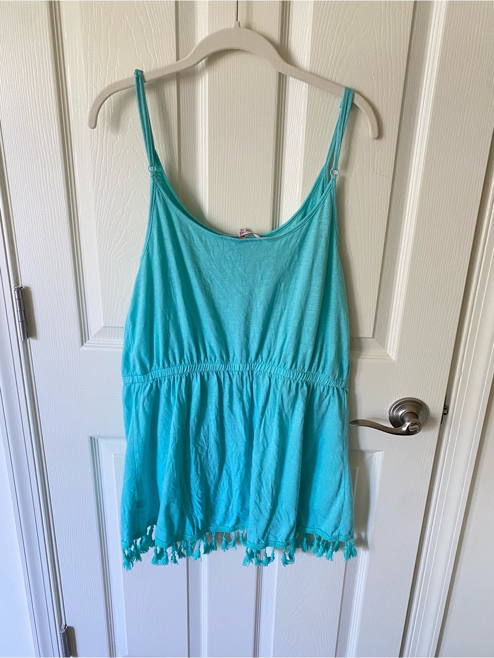 Victoria’s Secret Turquoise Cover-Up Dress with Tassel Trim - Picture 5 of 5